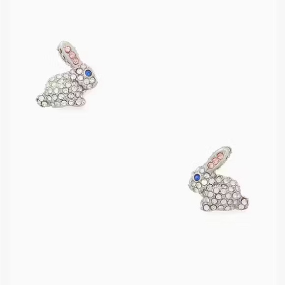 Kate Spade Bun‎ Bun Bunny Stud Earrings NWT - Picture 1 of 4